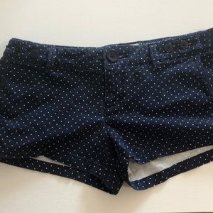 Polka dot short shorts